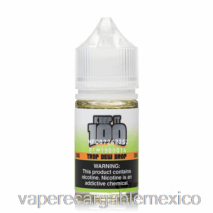 Vape Recargable Trop Dew Drop - Mantenlo 100 Sal - 30ml 20mg